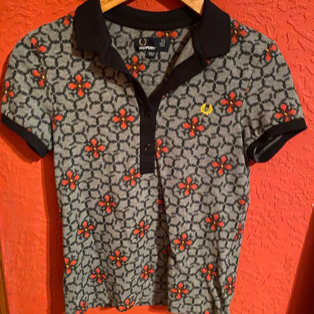 NWOT Fred Perry floral polo